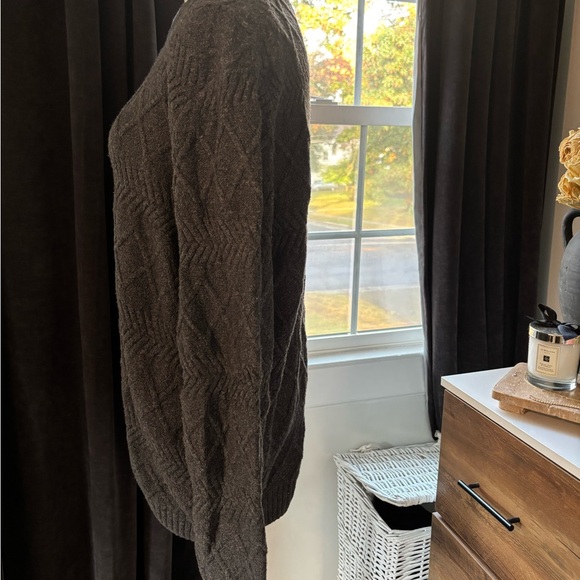 William Rast Gray Cable Knit Sweater - Picture 3 of 4